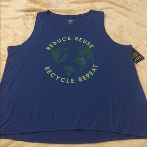 Blue Eco-Friendly Tank Top